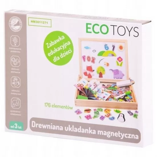 Tabla educationala cu magnet Ecotoys Tabla educationala cu magnet Ecotoys