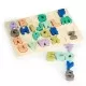Tabla educationala din lemn cu cifre si litere - 51 de elemente Ecotoys MA4512 Tabla educationala din lemn cu cifre si litere - 51 de elemente Ecotoys MA4512