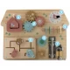 Tabla educationala din lemn cu diverse activitati, 32.5 x 24 cm, Nukido Tabla educationala din lemn cu diverse activitati, 32.5 x 24 cm, Nukido