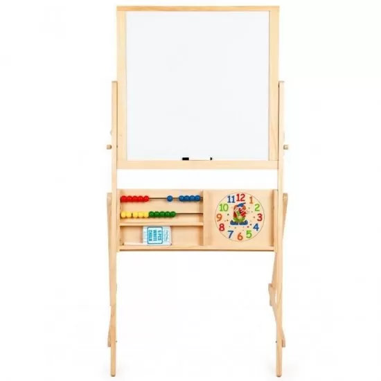 Tabla educationala din lemn cu doua fete Ecotoys 1751 Tabla educationala din lemn cu doua fete Ecotoys 1751