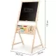 Tabla educationala din lemn cu doua fete Ecotoys 1751 Tabla educationala din lemn cu doua fete Ecotoys 1751