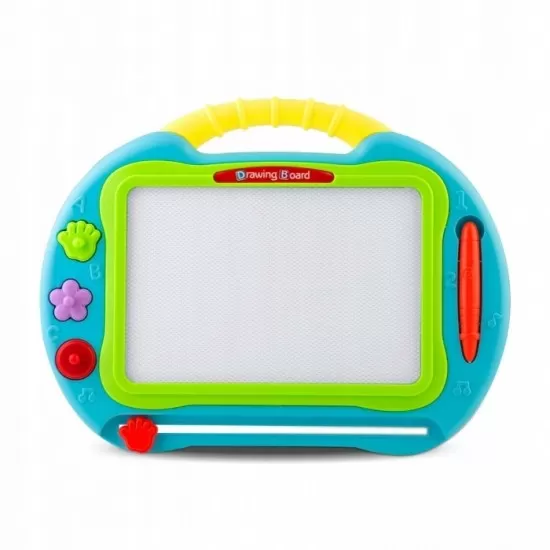 Tabla magnetica pentru desenat cu accesorii incluse Ricokids 772100 - Albastru Tabla magnetica pentru desenat cu accesorii incluse Ricokids 772100 - Albastru