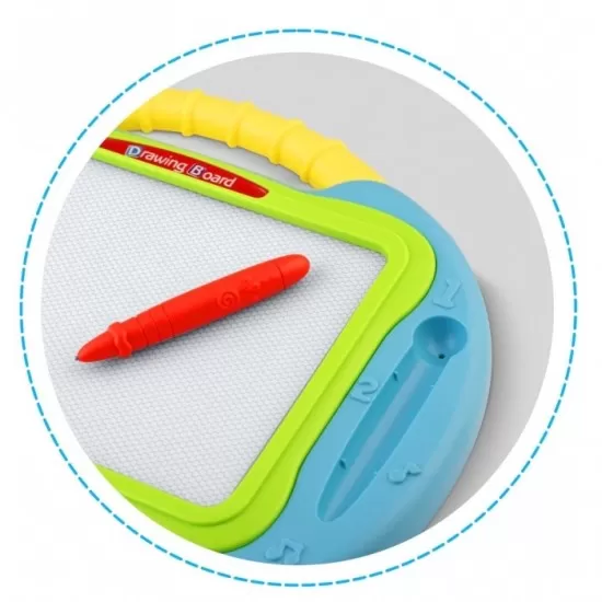 Tabla magnetica pentru desenat cu accesorii incluse Ricokids 772100 - Albastru Tabla magnetica pentru desenat cu accesorii incluse Ricokids 772100 - Albastru