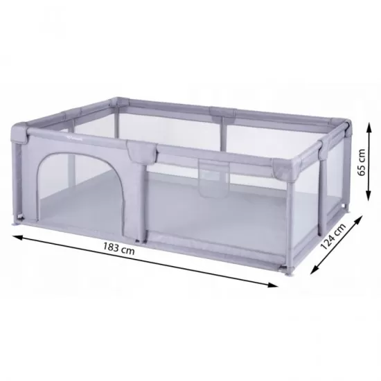 Tarc de joaca pentru copii 120 x 180 cm Kidwell Fanko - Gray Tarc de joaca pentru copii 120 x 180 cm Kidwell Fanko - Gray