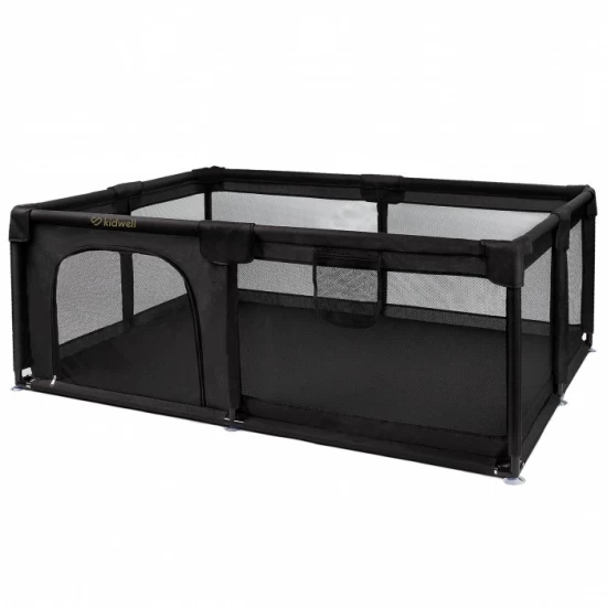 Tarc de joaca pentru copii 120 x 180 cm Kidwell Fanko Negru