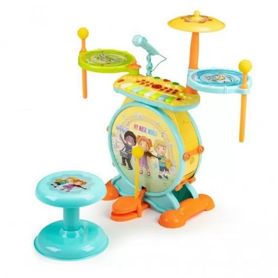 Tobe, pian si microfon pentru karaoke 2 in 1 cu LED Ecotoys Tobe, pian si microfon pentru karaoke 2 in 1 cu LED Ecotoys