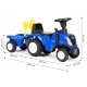 Tractor de impins New Holland cu remorca pentru copii 658T - Albastru
