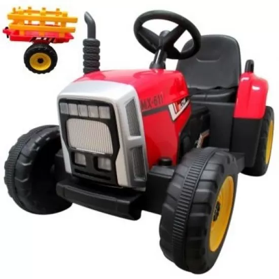 Tractor electric pe baterie si muzica C1 R-Sport - Rosu Tractor electric pe baterie si muzica C1 R-Sport - Rosu