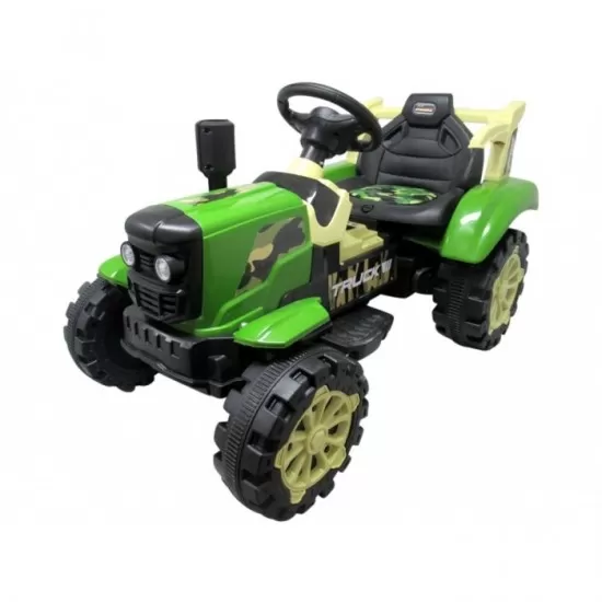 Tractor electric pentru copii C2 R-Sport - Verde Tractor electric pentru copii C2 R-Sport - Verde