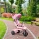 Tricicleta 2 in 1 pentru copii, scaun rotativ 360°, roti din spuma EVA, Ecotoys WQL-066-18 - Roz Tricicleta 2 in 1 pentru copii, scaun rotativ 360°, roti din spuma EVA, Ecotoys WQL-066-18 - Roz