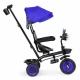 Tricicleta 3 in 1 pentru copii, scaun rotativ 360°, roti din spuma EVA, Ecotoys WQL-066-51 - Albastru