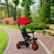 Tricicleta 3 in 1 pentru copii, scaun rotativ 360°, roti din spuma EVA, Ecotoys WQL-066-51 - Rosu