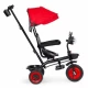 Tricicleta 3 in 1 pentru copii, scaun rotativ 360°, roti din spuma EVA, Ecotoys WQL-066-51 - Rosu