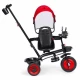 Tricicleta 3 in 1 pentru copii, scaun rotativ 360°, roti din spuma EVA, Ecotoys WQL-066-51 - Rosu