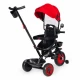 Tricicleta 3 in 1 pentru copii, scaun rotativ 360°, roti din spuma EVA, Ecotoys WQL-066-51 - Rosu