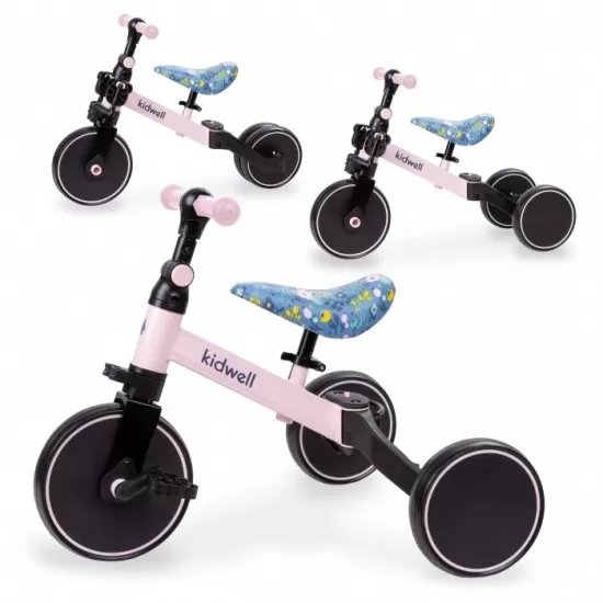 Tricicleta cu pedale 3 in 1 Kidwell Pico Flower Tricicleta cu pedale 3 in 1 Kidwell Pico Flower