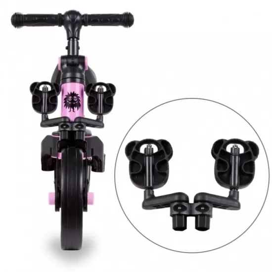 Tricicleta cu pedale 3 in 1 Kidwell Pico Pink