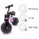 Tricicleta cu pedale 3 in 1 Kidwell Pico Pink
