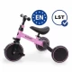 Tricicleta cu pedale 3 in 1 Kidwell Pico Pink Rose