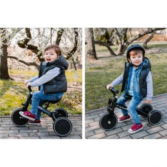 Tricicleta cu pedale 3 in 1 Kidwell Pico Total Black