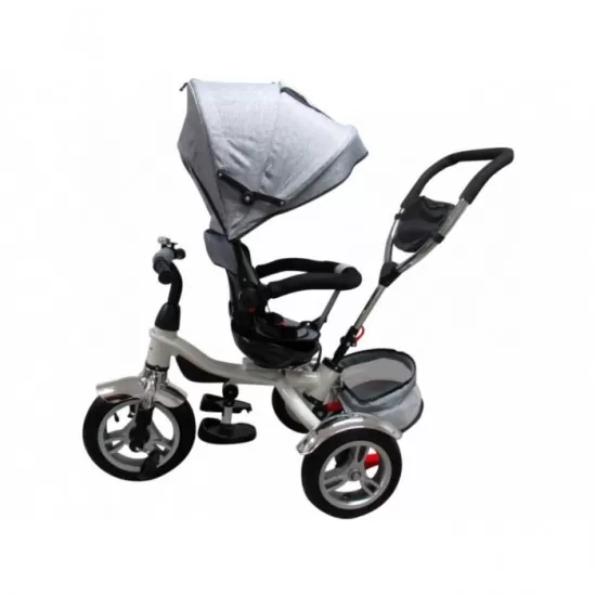 Tricicleta cu pedale 3 in 1 R-Sport T3 - Gri Tricicleta cu pedale 3 in 1 R-Sport T3 - Gri