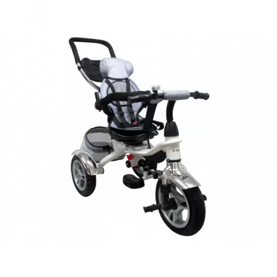 Tricicleta cu pedale 3 in 1 R-Sport T3 - Gri Tricicleta cu pedale 3 in 1 R-Sport T3 - Gri