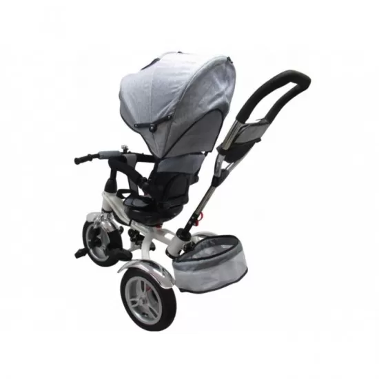 Tricicleta cu pedale 3 in 1 R-Sport T3 - Gri Tricicleta cu pedale 3 in 1 R-Sport T3 - Gri