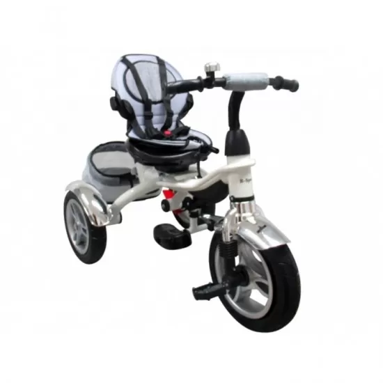 Tricicleta cu pedale 3 in 1 R-Sport T3 - Gri Tricicleta cu pedale 3 in 1 R-Sport T3 - Gri