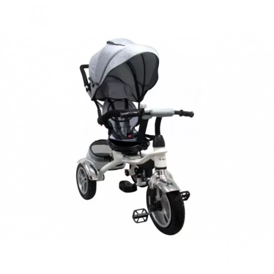 Tricicleta cu pedale 3 in 1 R-Sport T3 - Gri Tricicleta cu pedale 3 in 1 R-Sport T3 - Gri