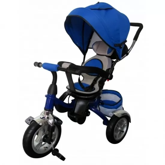 Tricicleta cu pedale 3 in 1 R-Sport T3 - Jeans Tricicleta cu pedale 3 in 1 R-Sport T3 - Jeans