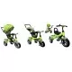 Tricicleta cu pedale 3 in 1 R-Sport T3 - Verde Tricicleta cu pedale 3 in 1 R-Sport T3 - Verde