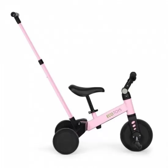 Tricicleta cu pedale si maner 2 in 1 Ecotoys YM-BT-6 - Roz Tricicleta cu pedale si maner 2 in 1 Ecotoys YM-BT-6 - Roz