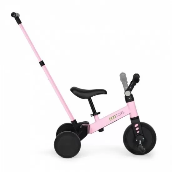 Tricicleta cu pedale si maner 2 in 1 Ecotoys YM-BT-6 - Roz Tricicleta cu pedale si maner 2 in 1 Ecotoys YM-BT-6 - Roz