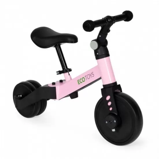 Tricicleta cu pedale si maner 2 in 1 Ecotoys YM-BT-6 - Roz Tricicleta cu pedale si maner 2 in 1 Ecotoys YM-BT-6 - Roz