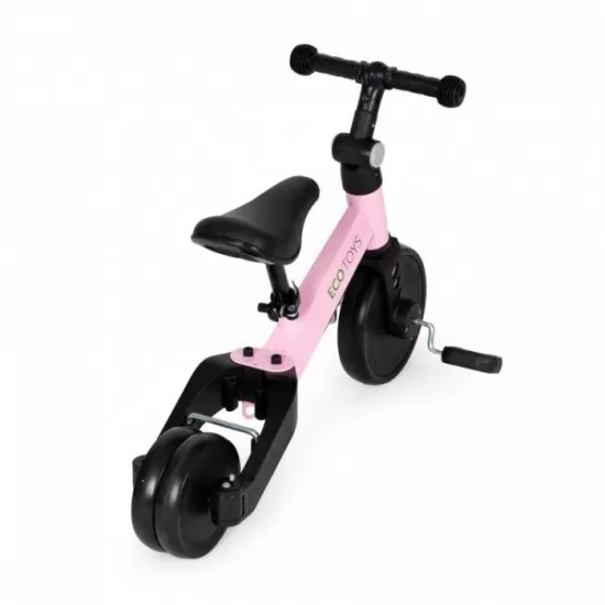 Tricicleta cu pedale si maner 2 in 1 Ecotoys YM-BT-6 - Roz Tricicleta cu pedale si maner 2 in 1 Ecotoys YM-BT-6 - Roz