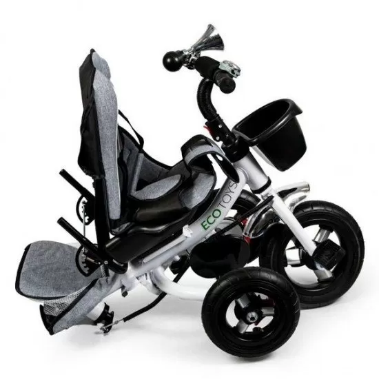 Tricicleta cu sezut rotativ Ecotoys JM-068-17 - Gri 