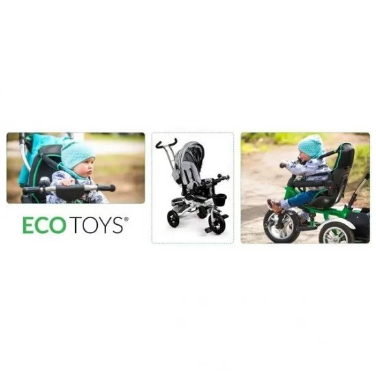 Tricicleta cu sezut rotativ Ecotoys JM-068-17 - Gri 