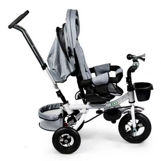 Tricicleta cu sezut rotativ Ecotoys JM-068-17 - Gri 