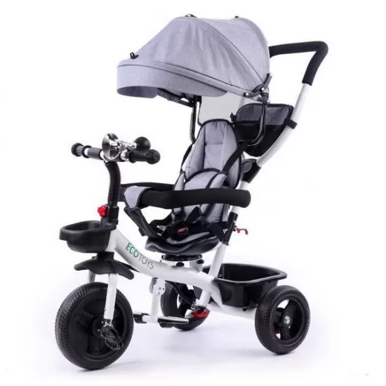 Tricicleta copii cu sezut reversibil Ecotoys EDIYM-BT-2 - Gri Tricicleta copii cu sezut reversibil Ecotoys EDIYM-BT-2 - Gri
