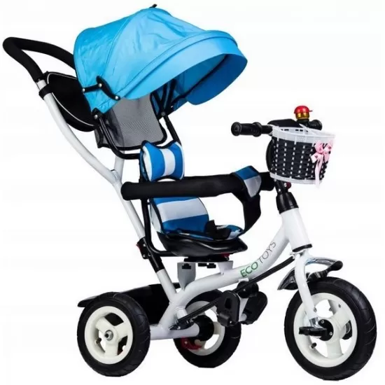Tricicleta copii Ecotoys JM-066-9L - Albastra Tricicleta copii Ecotoys JM-066-9L - Albastra