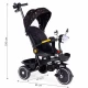Tricicleta pentru copii, scaun rotativ 360°, roti din spuma EVA, Ecotoys WQL-186 - Negru Tricicleta pentru copii, scaun rotativ 360°, roti din spuma EVA, Ecotoys WQL-186 - Negru