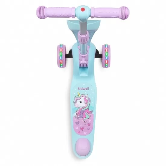 Trotineta 2 in 1 cu sezut Kidwell Rimba - Unicorn Trotineta 2 in 1 cu sezut Kidwell Rimba - Unicorn