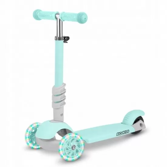 Trotineta 3 in 1 cu roti cu LED Ricokids Buggy 765301 - Mint Trotineta 3 in 1 cu roti cu LED Ricokids Buggy 765301 - Mint