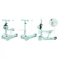 Trotineta 3 in 1 cu roti cu LED Ricokids Buggy 765301 - Mint
