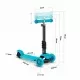 Trotineta 3 in 1 cu roti cu LED Ricokids Buggy 765302 - Albastru Trotineta 3 in 1 cu roti cu LED Ricokids Buggy 765302 - Albastru