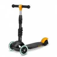 Trotineta 3 in 1 cu roti cu LED Ricokids Cubi 765500 - Negru - Portocaliu