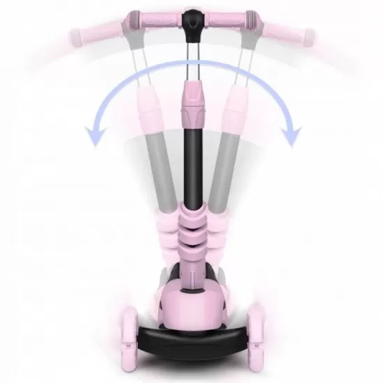 Trotineta 3 in 1 cu roti cu LED Ricokids Cubi 765501 - Roz Trotineta 3 in 1 cu roti cu LED Ricokids Cubi 765501 - Roz