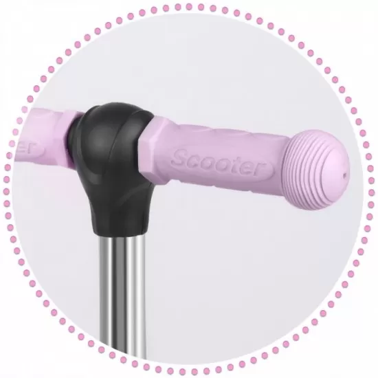 Trotineta 3 in 1 cu roti cu LED Ricokids Cubi 765501 - Roz Trotineta 3 in 1 cu roti cu LED Ricokids Cubi 765501 - Roz