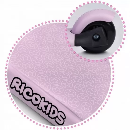 Trotineta 3 in 1 cu roti cu LED Ricokids Cubi 765501 - Roz Trotineta 3 in 1 cu roti cu LED Ricokids Cubi 765501 - Roz