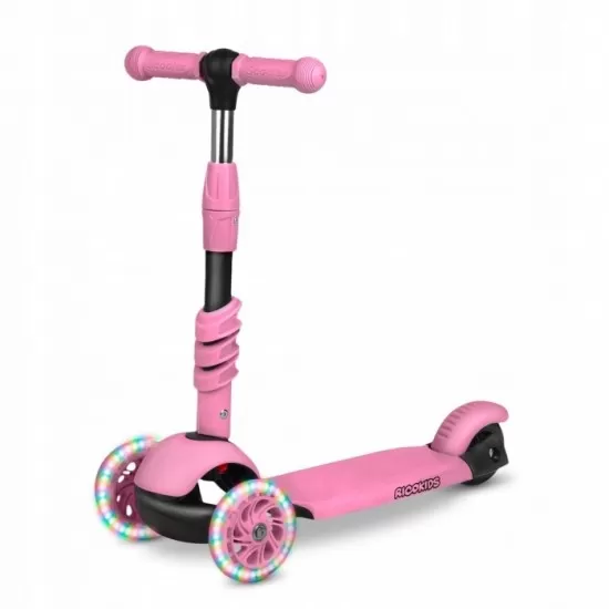 Trotineta 3 in 1 cu roti cu LED Ricokids Todi 765400 - Roz